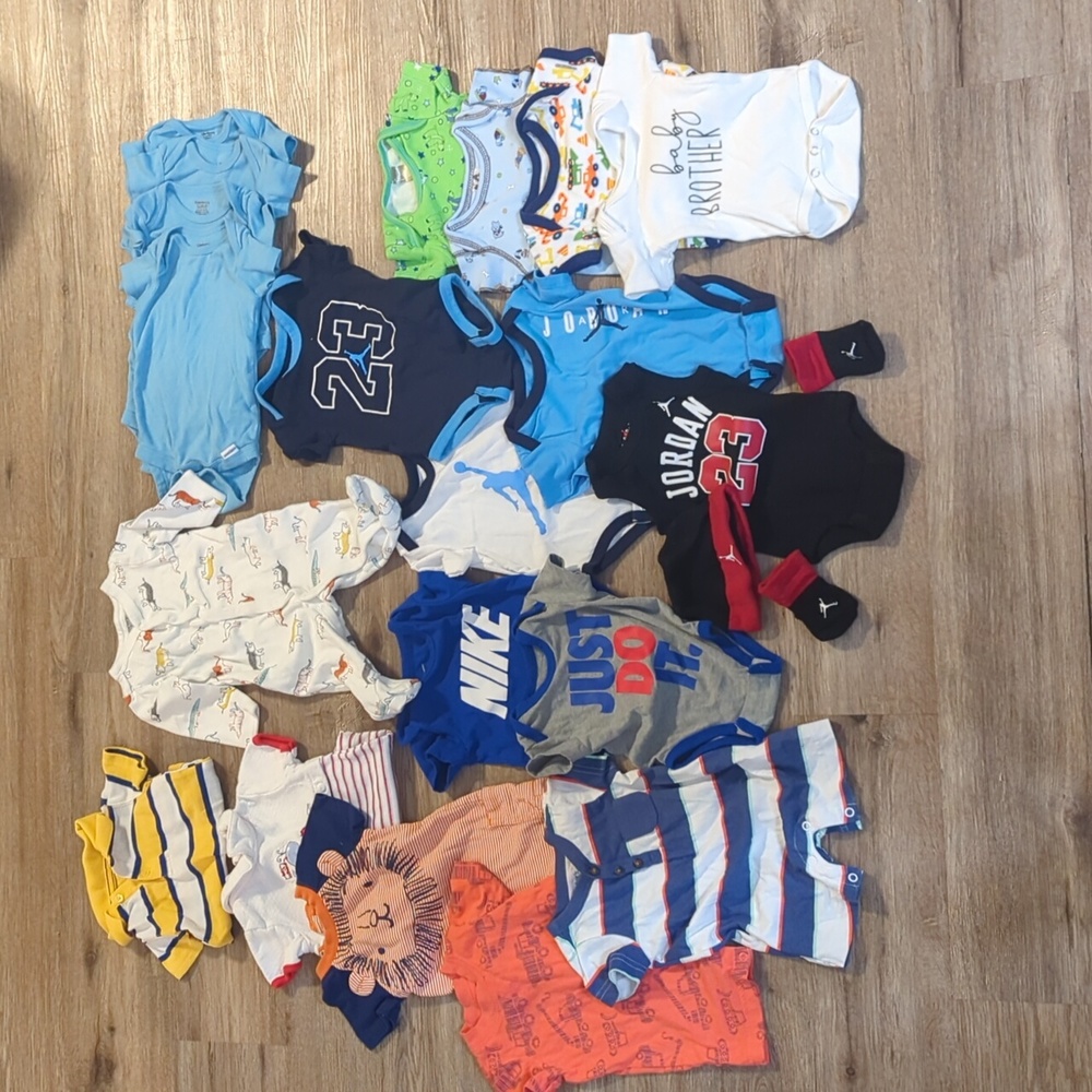 0-3 month baby boy clothes bundle